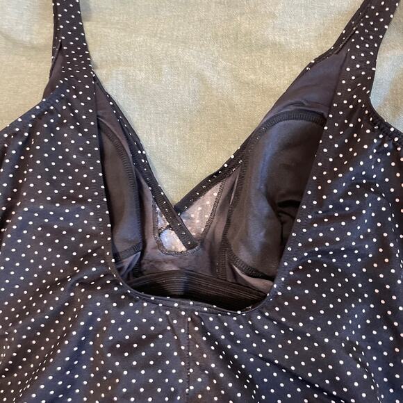 Miraclesuit Pin Point Oceanus One Piece Polka Dot Monokini Swimsuit Size 18 - Picture 8 of 11